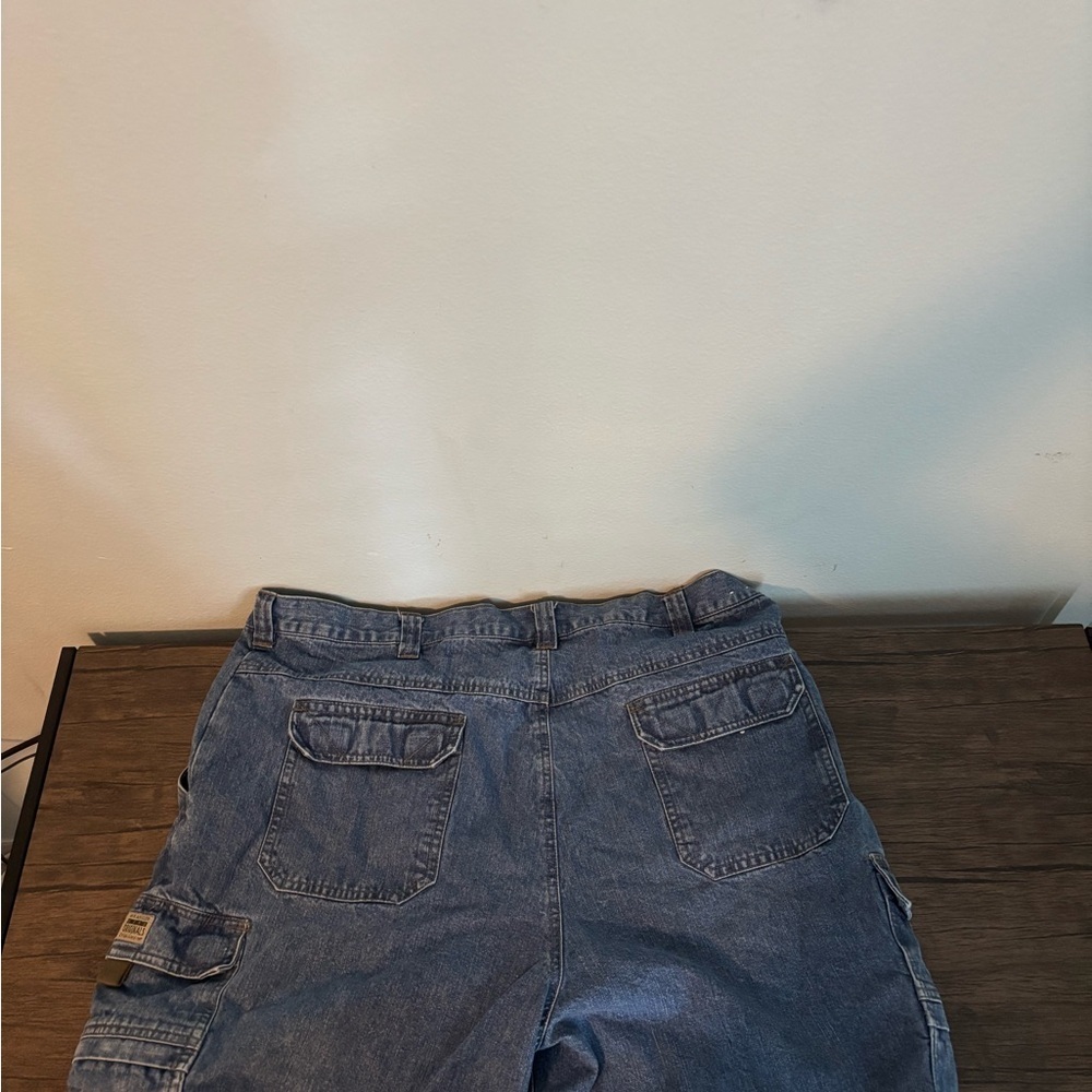 Vintage Wrangler Originals Denim Cargo Shorts - Picture 4 of 7